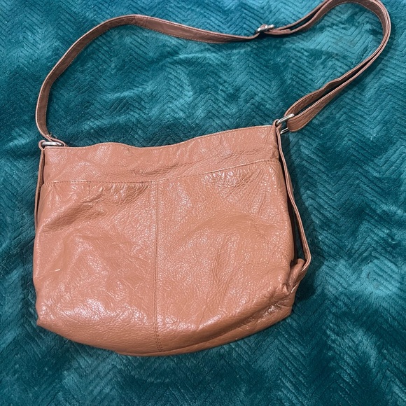 Great American Leatherworks Vintage Crossbody Bag Cognac Leather - Picture 2 of 10